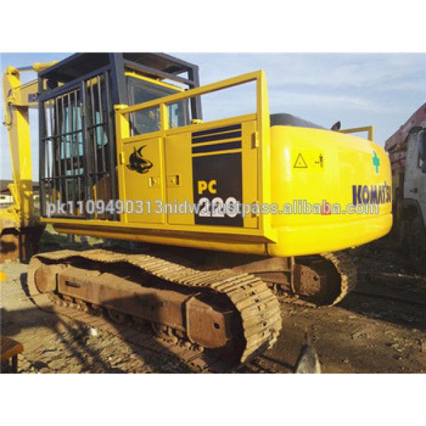 used komatsu pc220-7 excavator with safety guard #1 image