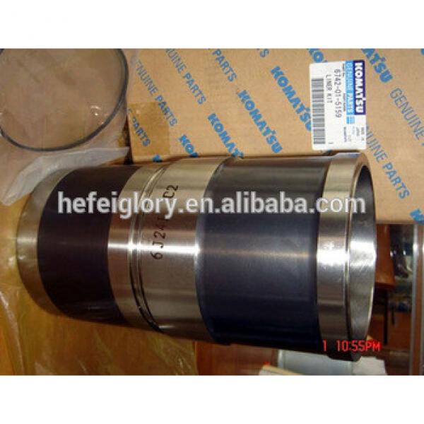 Komatsu engine 6D130 cylinder liner 6115-21-2211, cylinder sleeve, cylinder slave #1 image