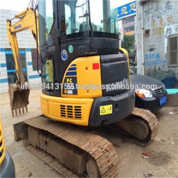 JAPAN ORIGNAL ENGINE AND ATTACHMENTS CHEAP USED KOMATSU PC55MR MINI EXCAVATOR FOR SALE #1 image