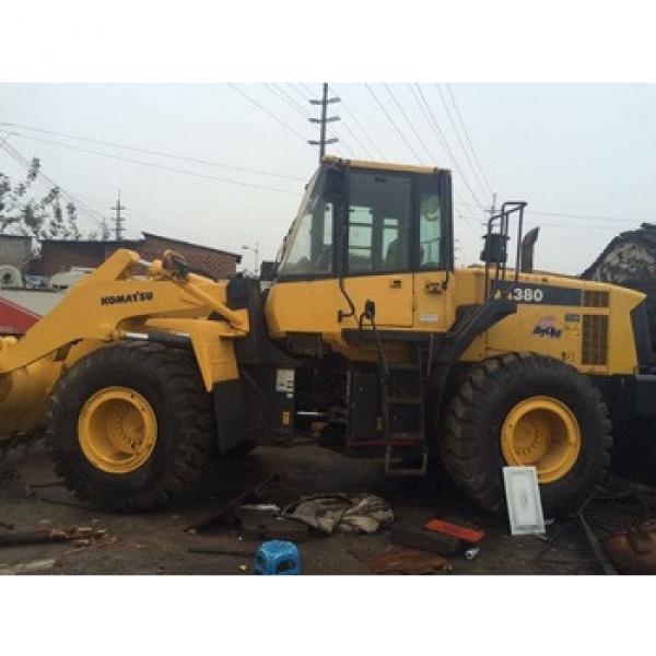 used Wheel loader WA380 Komatsu WA380-3 with grapple original Komatsu engine #1 image