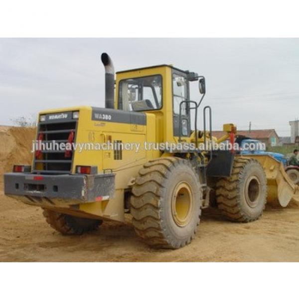 used Wheel loader WA380 Komatsu WA380-3 with grapple original Komatsu engine #1 image