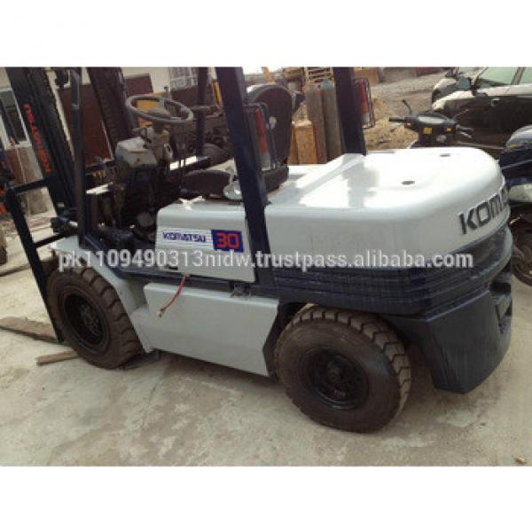 japan used diesel forklift 3 ton for sale, used komatsu diesel forklift fd30 cheap price #1 image