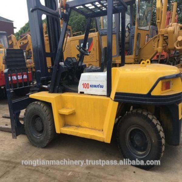 Used Komatsu forklift 10ton FD100T-7, used diesel 10 ton forklift truck Komatsu FD100T-7 for sale #1 image