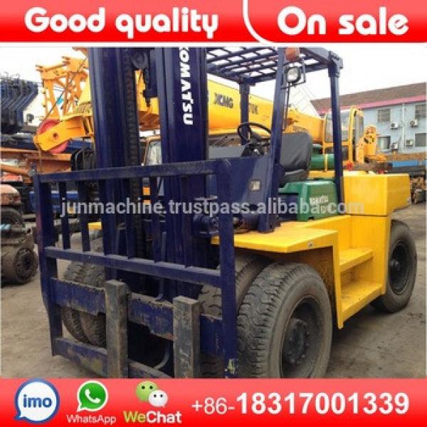 Used Komatsu 10ton forklift, Japan big forklift 10ton for sale #1 image