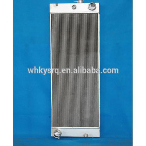 Top grade engine parts custom made PC450 aluminum plate excavator radiator #1 image