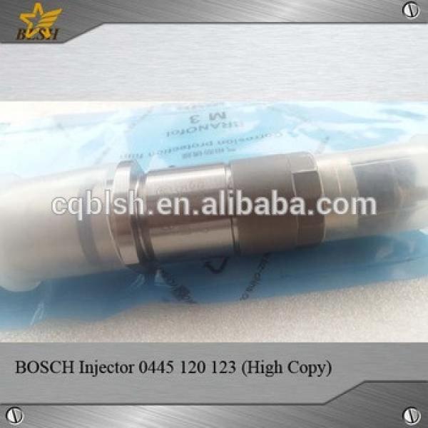 Rail Diesel Fuel Injector 0445 120 123 for KOMATSU #1 image