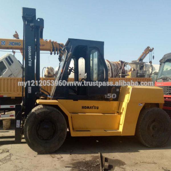 used 15 ton Komatsu FD150 folklift, used forklift 15ton, Komatsu FD150 #1 image