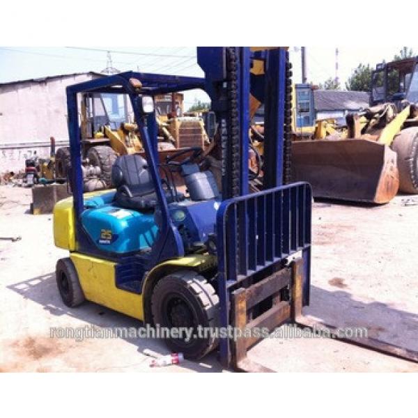 Fuel-efficient komatsu machine 2.5 ton forklift for sale, used komatsu diesel forklift at low working hours #1 image