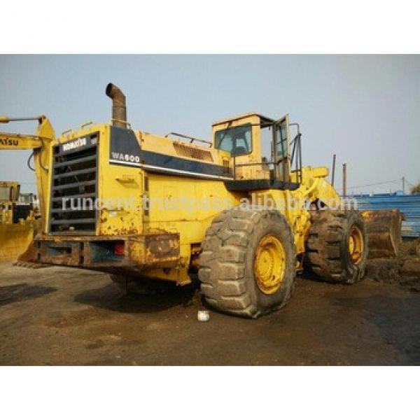 Used Komatsu loader WA600 Japanese original wheel loader Komatsu WA600 in good condition hot sale #1 image