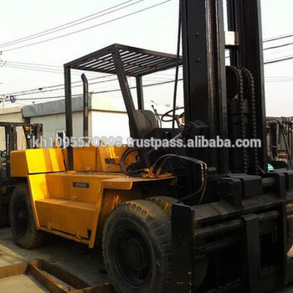 Used Komatsu FD100 Forklift,cheap Komatsu 10ton forklift for sale in Shanghai #1 image