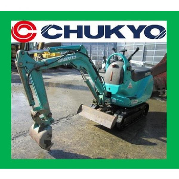 PC01-1A Used Japan Excavator Komatsu &lt;SOLD OUT&gt;/ Rubber Shoe , Gasoline Engine #1 image