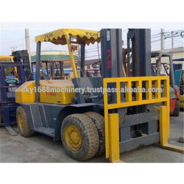 Original japan tcm forklift 8ton diesel forklift/tcm used fd80 forklift/komatsu 8t forklift #1 image