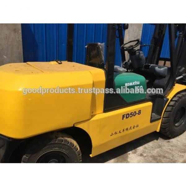 Used komatsu forklift 5 ton from Japan, FD50e-8 , Japan original #1 image