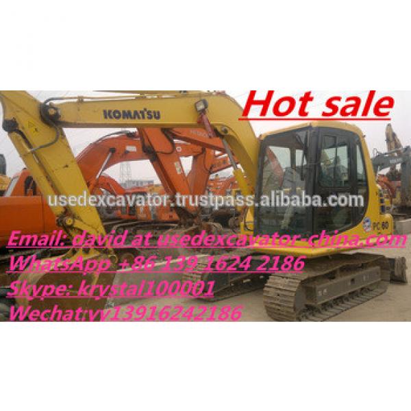 Used PC60-7 Mini excavator, also Komatsu used PC55, PC56 mini excavator good engine for sale #1 image