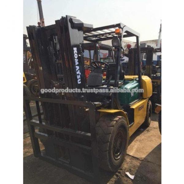 Used Komatsu forklift 5 ton, FD50e-8 ,triplex stage, Original from Japan #1 image