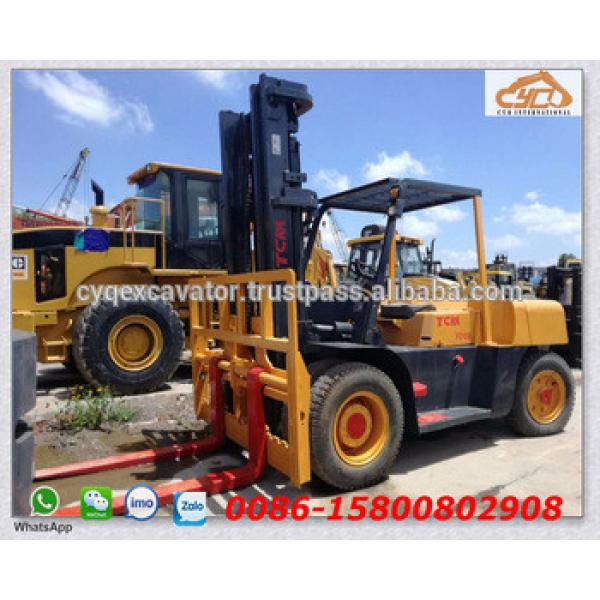 Used TCM 10T TCM FD100 forklift Japan made forklift 10t forklift for sale (whatsapp: 0086-15800802908) #1 image