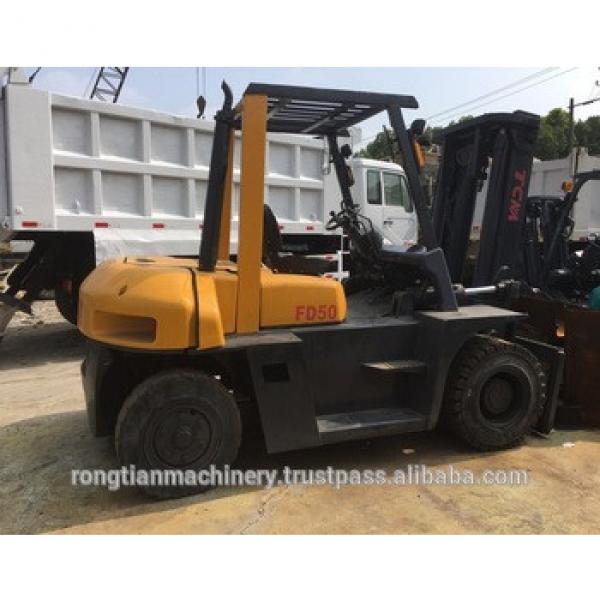 Good quality used 5 ton TCM forklift FD50 for sale/ TCM forklift with low price #1 image