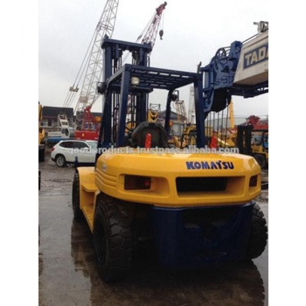 Used Komatsu forklift 8 ton, fd80e-8, Original from Japan, good condition, located in shanghai #1 image