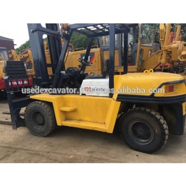 Used Komatsu forklift 10ton FD100T-7, used diesel 10 ton forklift truck Komatsu FD100T-7 for sale #1 image