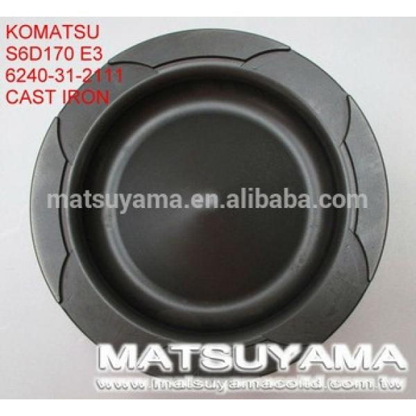 6240-31-2111 Piston for Komatsu S6D170E-3/SAA6D170E-3 Diesel Engine Cast Iron Piston 6240-31-2111 #1 image