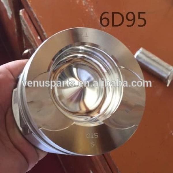 6D95 engine parts for truck engine aluminium alloy piston 6201-31-2141 6204312121 #1 image